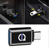 1Pcs USB To Type-C OTG Adapter Female Converter Phone Charger For Volvo Xc60 V50 V40 Xc90 S60 S40 V90 V60 Ex90 S90 Xc40 C40 C50