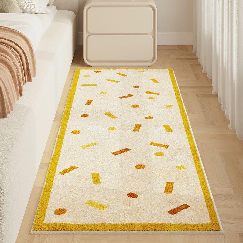 

ins Fresh Imitation Cashmere Rug Insulation Easy To Care Bedroom Bed Blanket Cloakroom Carpet Bathroom Door Mat Home Decor 60x160cm 24x63inch