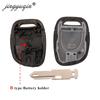 Jingyuqin Remote NE73 Blade Key Shell Cover Case für Renault Twingo Clio Kangoo Master Symbol 1 Taste NO Chip Key Fob Case Body Gehäuse Ersatz