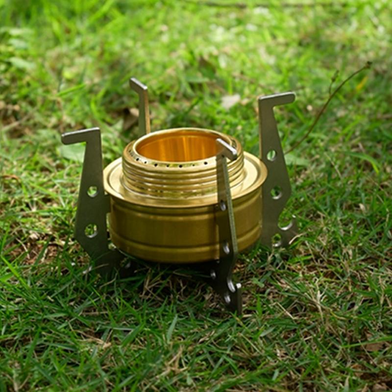 Stainless Steels Alcohols Stove Bracket Outdoor Camping Alcohols Cooker Holder Detachable Crosses Stand for Hiking