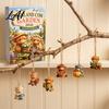 Indoor Festive Decorations Highland Cow Garden Advent Calendar 2026 24 Day Christmas Countdown with 2D Cute Animal Hanging Decor Acrylic Collectible