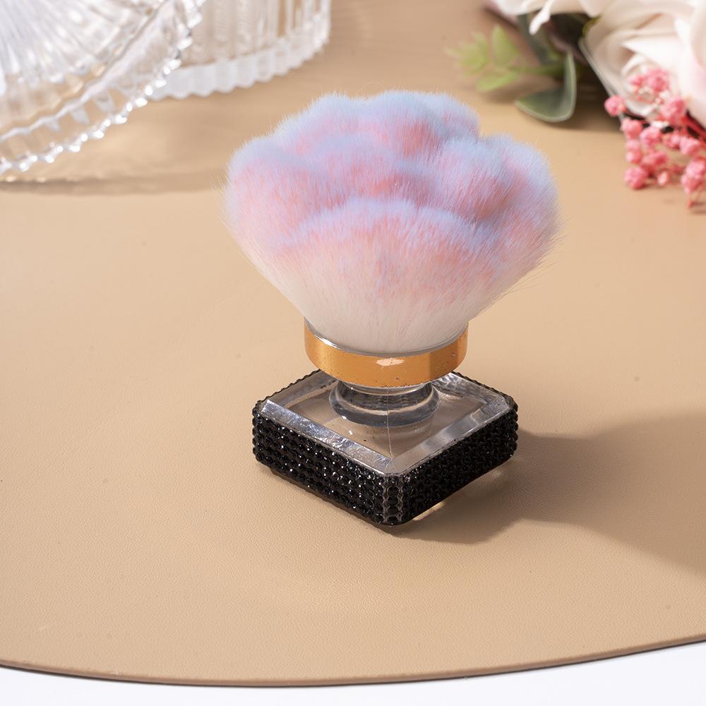 Pinceau à poussière pour nail art, poudre libre, pinceau fond de teint, pinceau maquillage, beauté, nouvelle génération, set de diamants, vente chaude, multifonctionnel