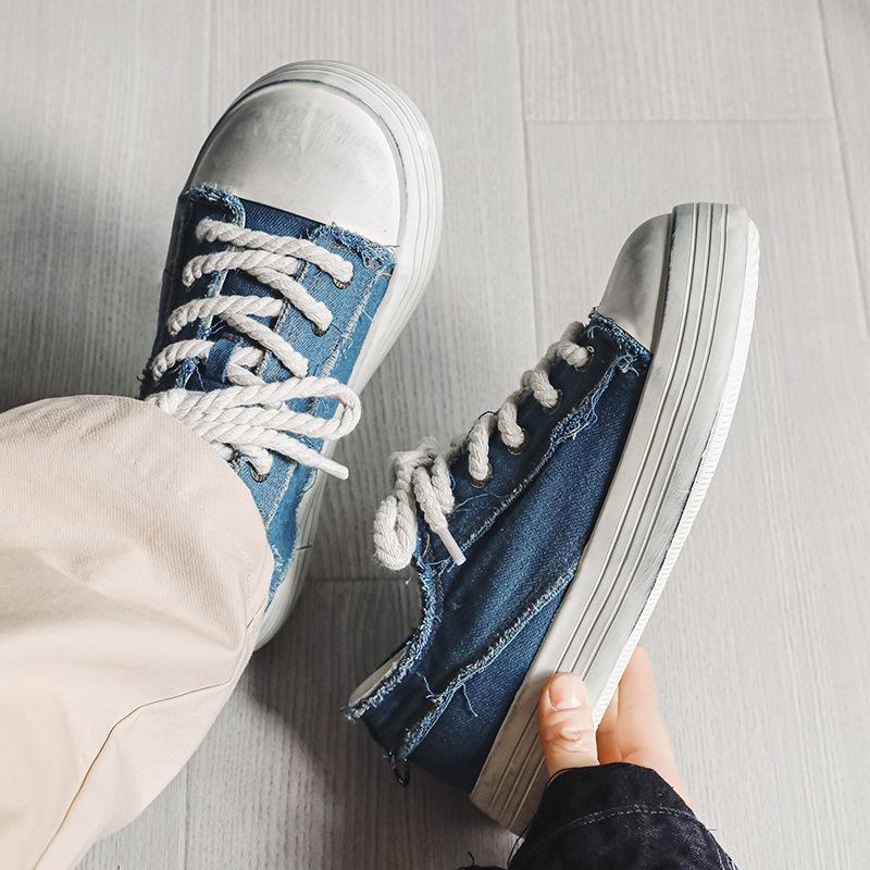 X11 summer new products breathable soft-soled couple shoes soft-soled comfortable canvas shoes old big head shoes