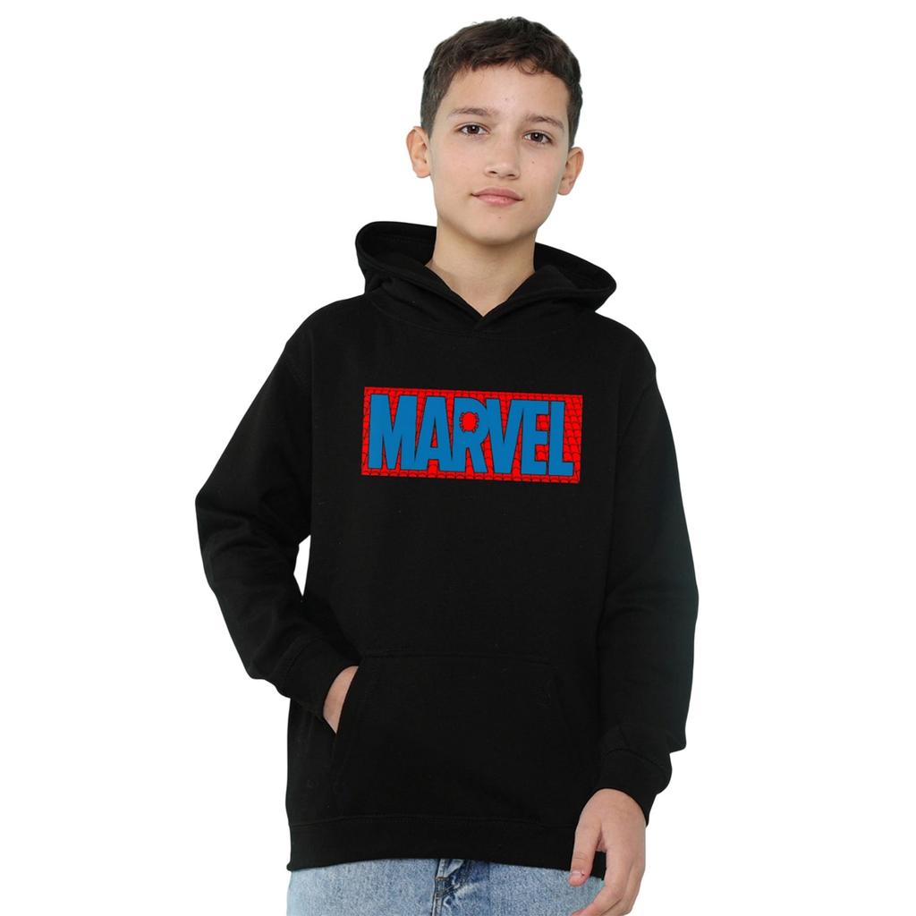 Spider-Man Childrens/Kids Brick Logo Hoodie