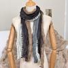 Scarf shawl high-end new style outer fashion splicing warm multi-purpose scarf tie-dye shawl
