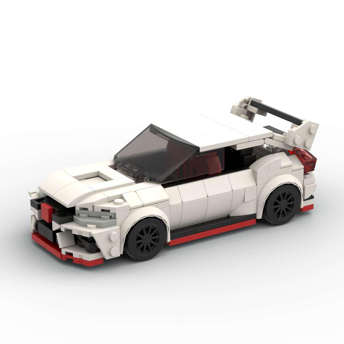 

Honda Puzzle Boy Speed Series: 8-Stud MOC Building Blocks Compatible with Lego Cars, Interlocking Small Particle Toy.