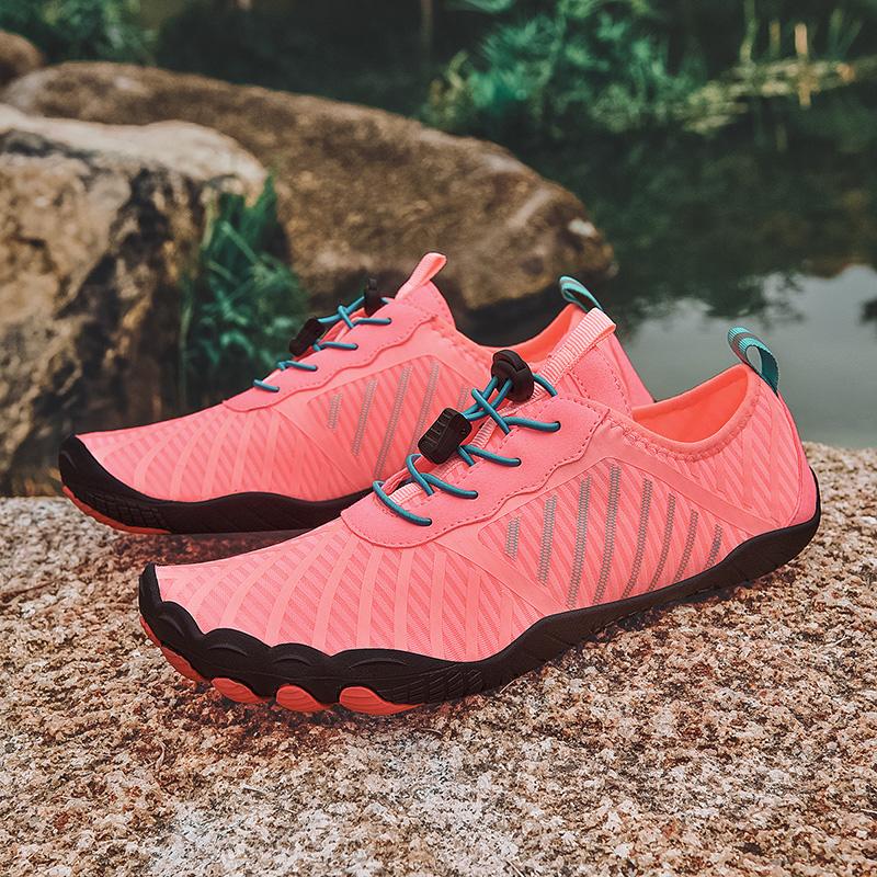 

Мужская обувь для босых ног, мягкая пляжная обувь, быстросохнущие походные спортивные сандалии, легкая удобная обувь для отдыха на природе для пар 36-47 47 розовый