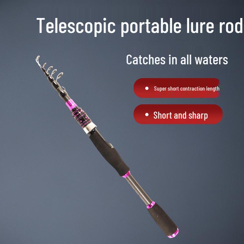Universal Super Hard Carbon Fishing Rod - Stream, River, Ocean, Straight Handle Lure Rod