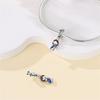 Genuine Copper Charm Luxurious Blue Virgin Mary Pendants Bead Fits Bracelets DoItYourself Women Crafting Delicate Gifts