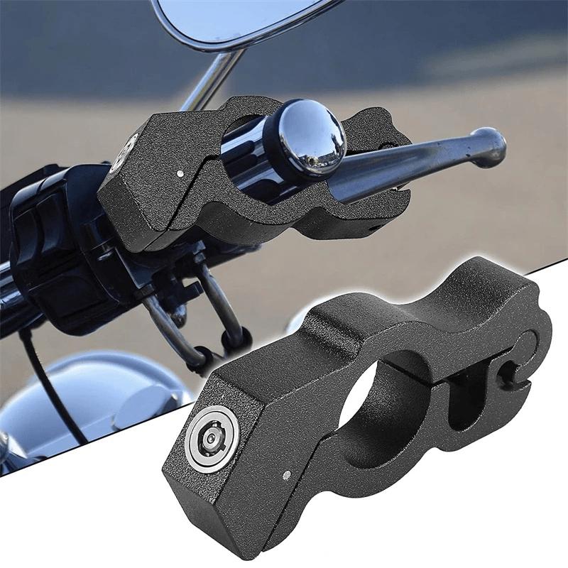 1Pc Solid Aluminum Alloy Motorcycle Handlebar Lock Anti-theft Brake Security Bicycle Pull Rod Steal Proof Long Lasting