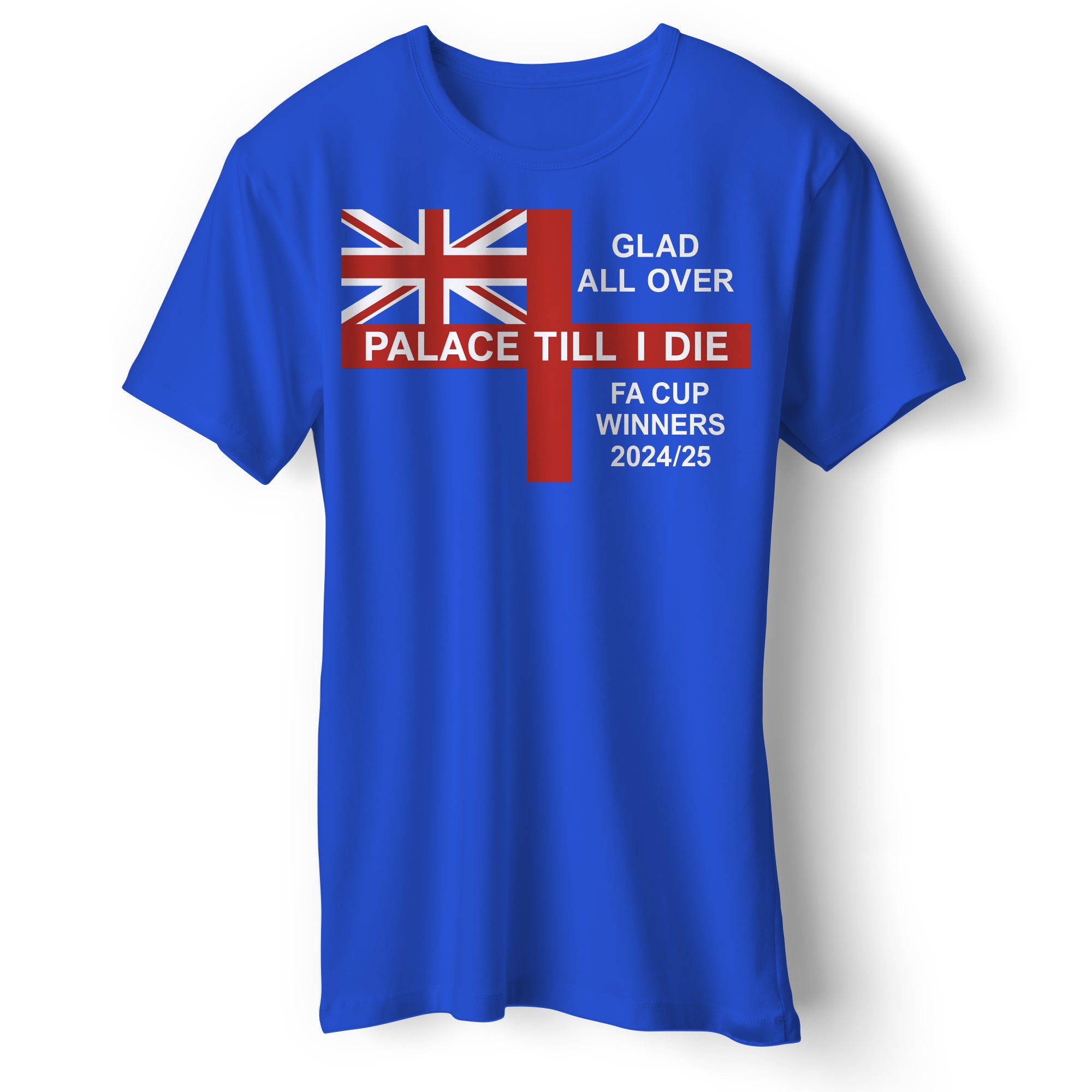 Palace Till I Die Glad All Over FA Cup Winners 2024/25 T Shirt Tshirt Mens Womens Unisex Tops Tees S