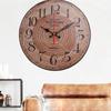 Vintage Wood Clock Hanging Clock Hanging Wall Supplies for Kindergarten School Classroom Decoration