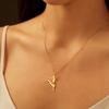 Elegant Ballet Dancer Pendant Necklace Stainless Steel Ballerina Necklaces For Women Jewelry Gifts