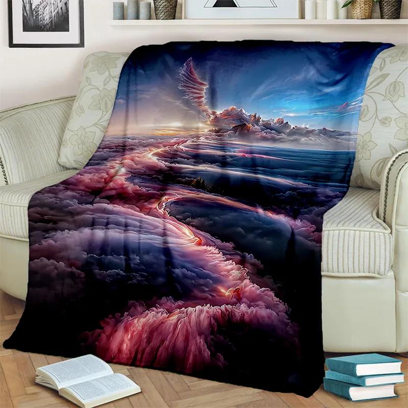 Dream Natural Tornado Cloud Twister Blanket,Soft Throw Blanket for Home Bedroom Bed Sofa Picnic Travel Office Cover Blanket Kids