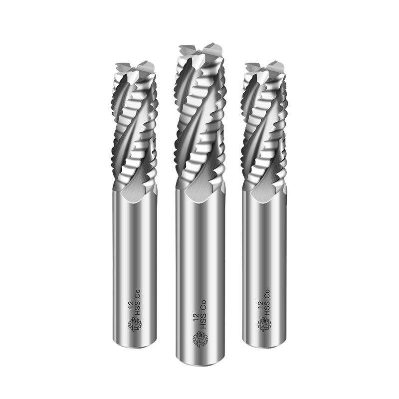 Tiangong High-Cobalt 4-Blade Corn Wave Roughing End Mill for Stainless Steel