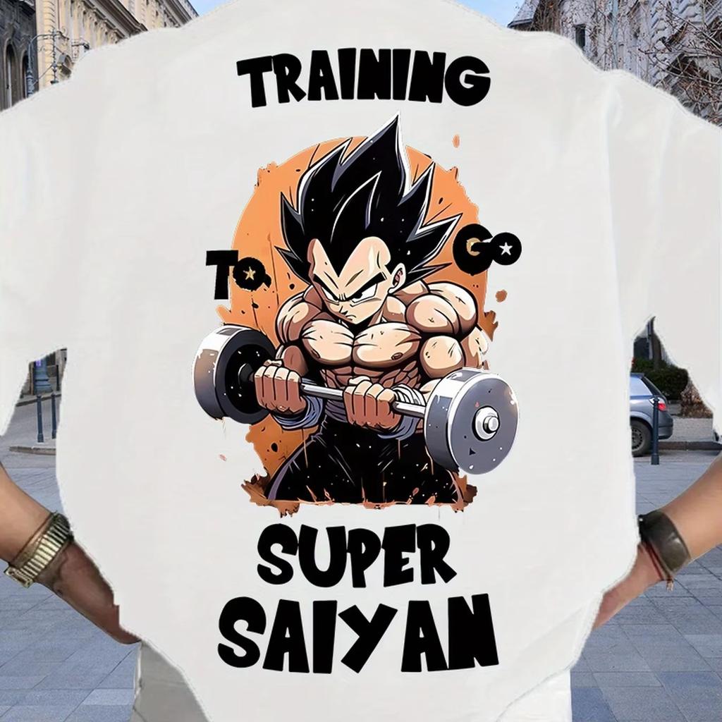 2026 new Dragon Ball Vegeta Fitness Harajuku Style ShortSleeved Casual Sportswear for Men and Women Loose and Comfortable