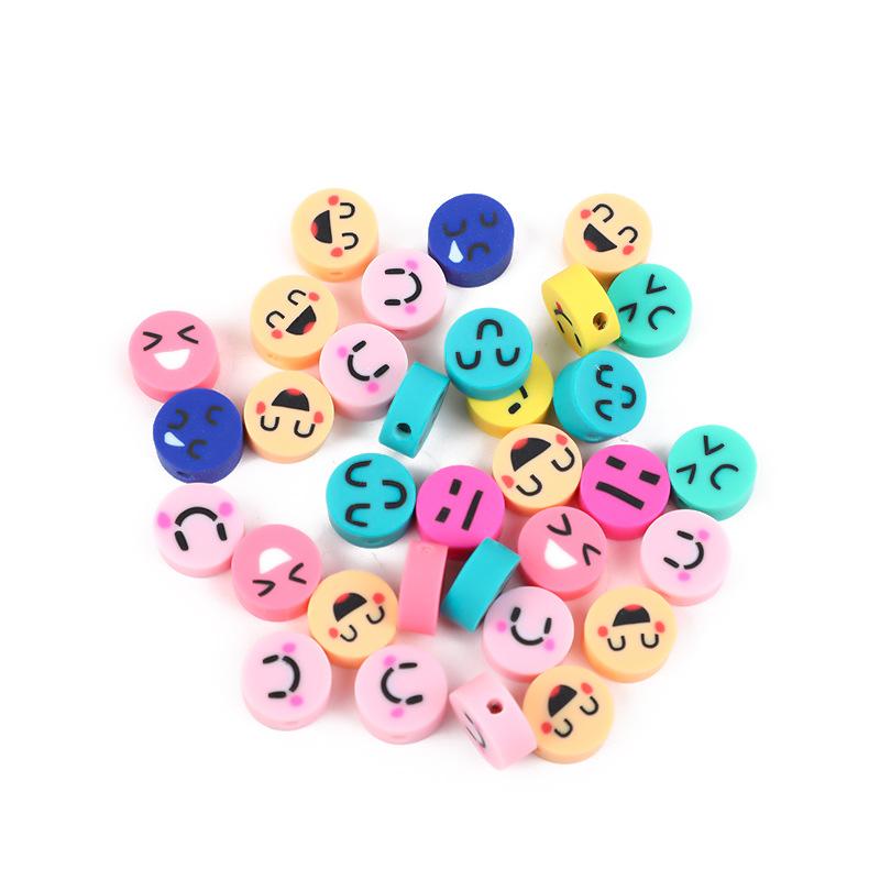 Diy Polymer Clay Soft Ceramic Beads, Round Soft Ceramic Beads Handmade Jewelry Accessories