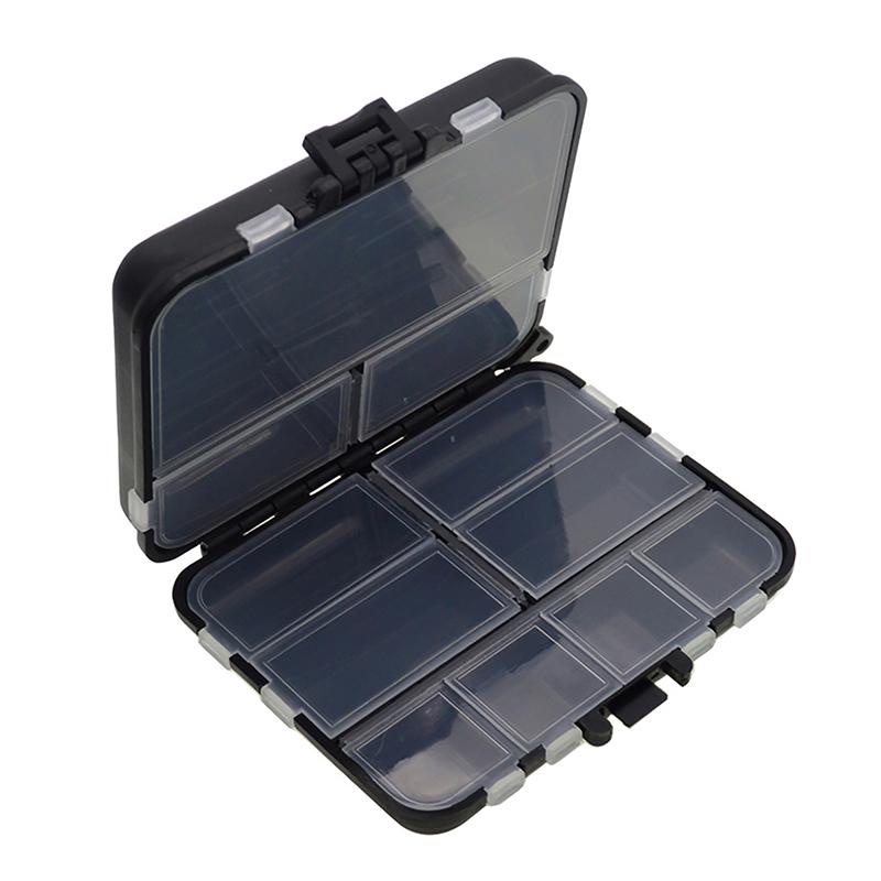 

Fishing Bait Storage Boxes, Portable Double-Sided Hook Organizer Mini чорний
