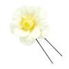 hair ornament set Furisode ceremony crepe white camellia 2-piece coming-of-age kk-360