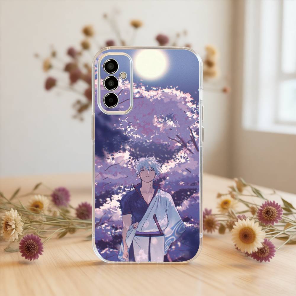 

Gintama Gintoki Sakata Phone Case Transparent Silicone Soft For SamsungA10,12,20,21S,30,31,40,50,51,52,70,71 Samsung a10