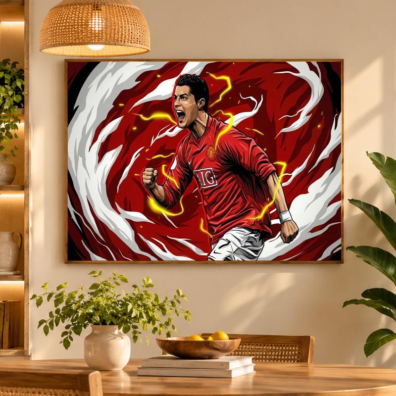 5D Diamond Painting Cristiano Ronaldo DIY Full Drill Diamond Art Kit Home Decoration