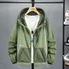 Übergröße Herren Sommerjacken Dünne Eis seide Sonnenschutz Ultraleichte Kapuzenjacke Große Größe 11XL Windjacke