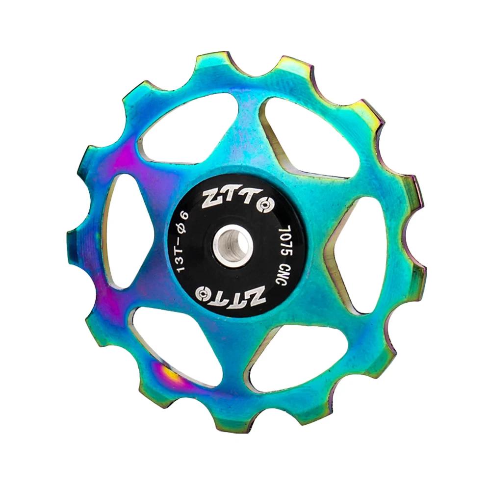 13T MTB Bike Bearing Guide Roller Aluminium Alloy Sealed Bearing Jockey Wheel Rear Derailleur Pulley Bike Derailleur Accessories