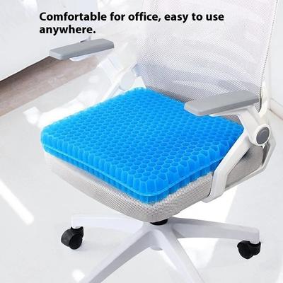 Gel Seat Cushion Chair Office Sedentary Thickened Car Seat Cushion Ice Cushion Seat Cushion Honeycomb Silicone Cold Cushion