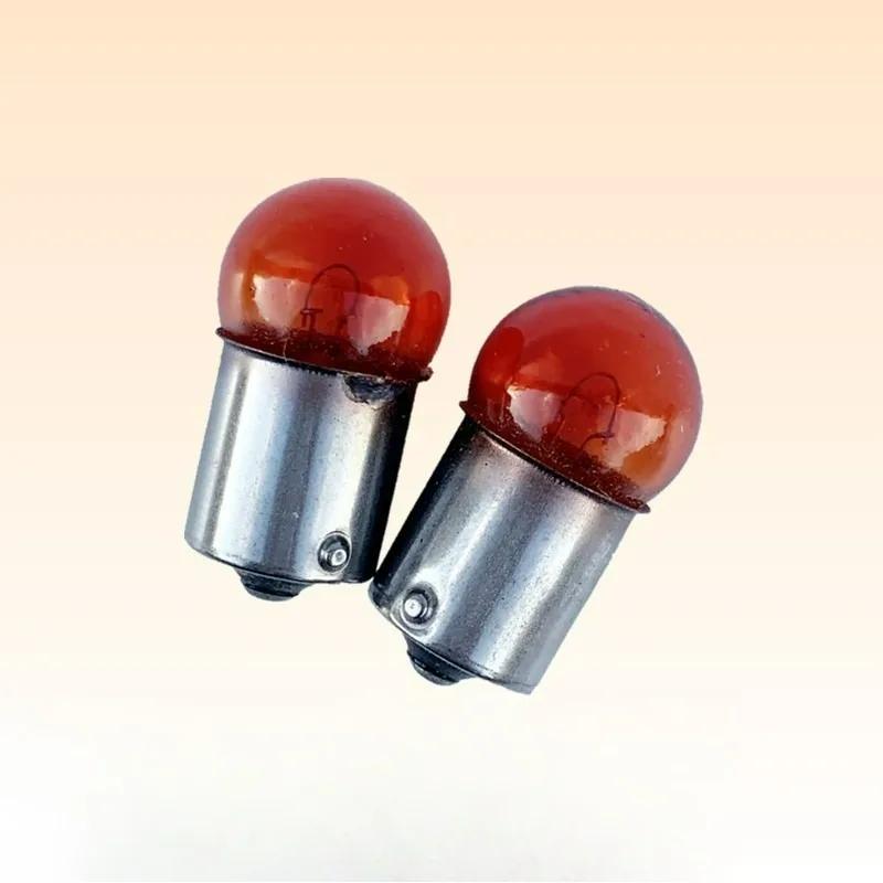 High Quality 12V 10W Turn Signals Light Bulb Orange for Motor ATV Motorbike Scooter 10pcs Motorcycle Replace Lamp