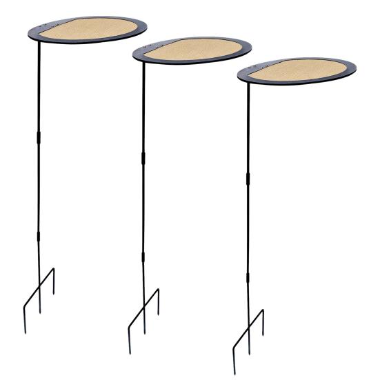 

3 шт. Зонты для растений Регулируемая высота Оцинкованные стальные стержни Дышащая УФ-стабильная сетка HDPE Зонты для защиты от солнца 3pcs