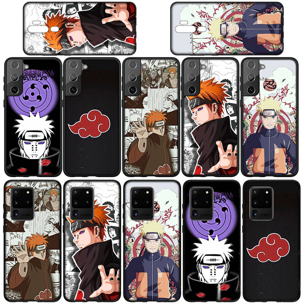 For Samsung Galaxy S25 S24 S23 S22 Ultra FE Plus A37 A57 A56 A55 A06 A16 A15 A36 A26 A35 A05 A25 A54 A34 Phone Case Cartoon Pain Akatsuki Naruto Cover