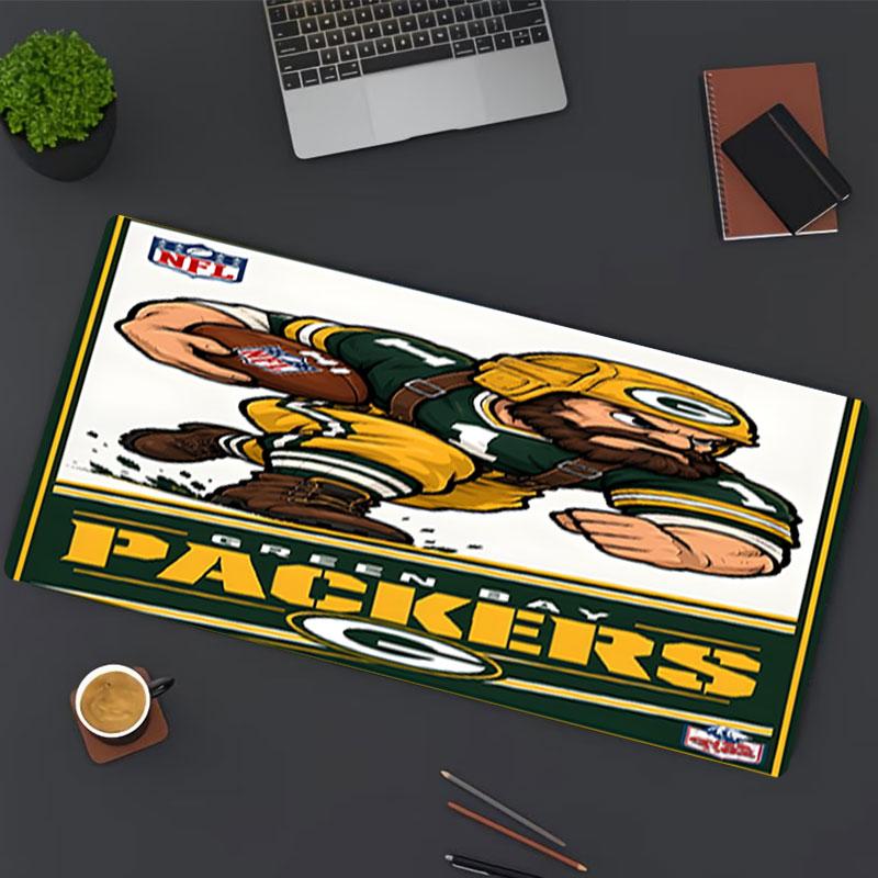 Green Bay Packers Print Mouse Pad, for Keyboard Pad Laptop PC Mat for Office Home Use, Desk Decor, Perfect Birthday Gift for Gamers