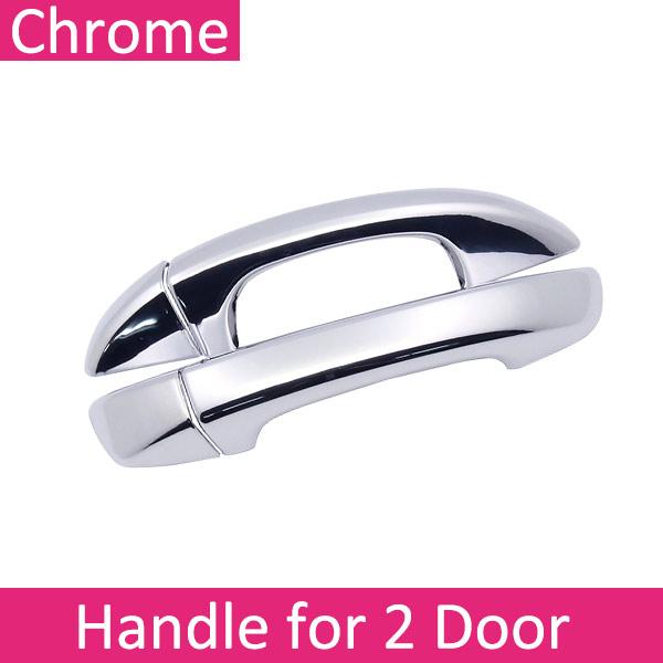 

Car Chrome Door Handle Cover for Volkswagen VW Scirocco 3 MK3 2008~2017 Accessories Protective Film Styling Stickers Trim 2009 2Handle NO Keyhole