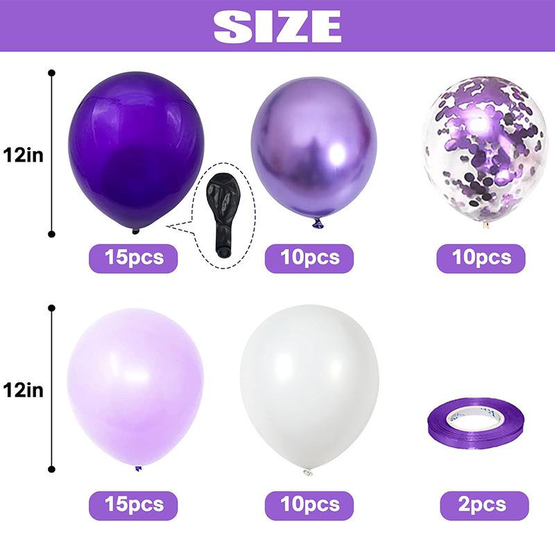12-Inch Latex Balloon Set: Customizable Decoration Pack