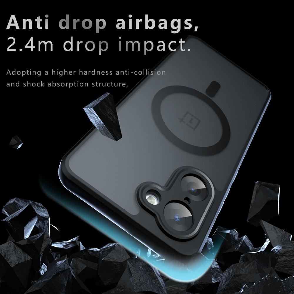 Case For OnePlus Nord CE5 Ace 5 Racing Magnetic Soft TPU Frame Translucent Matte Hard Plastic Shockproof Phone Back Cover Fundas