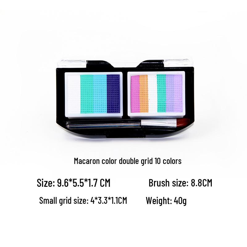 

Детский аквагрим для сцены, уличных выступлений и Хэллоуина - Радужные полоски (запасные)