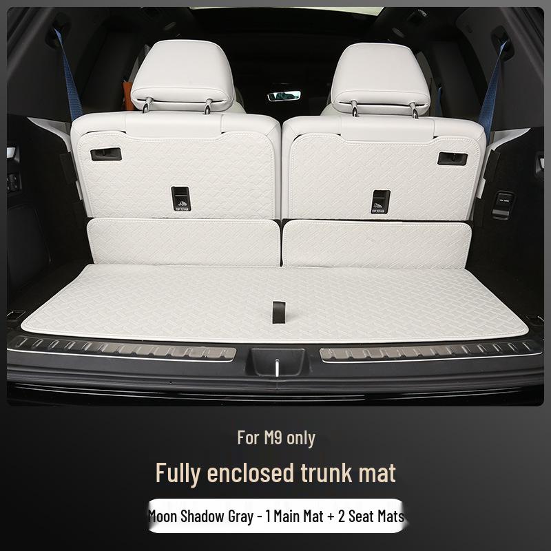 Full Coverage Nappa Leather Trunk and Backrest Mat for 2024/25 AITO M9 Five/Six-Seater