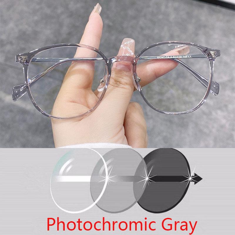 Round Myopia Glasses Metal Frame Prescription Spectacles Myopia -0.5 To -6.0 , Hyperopia +0.5 to +6.0