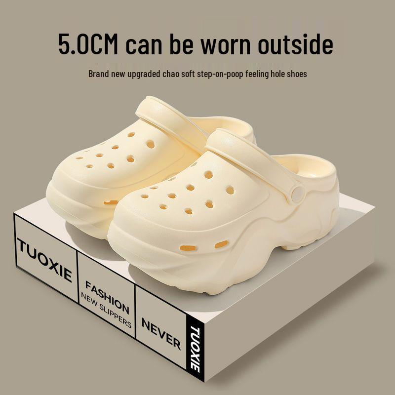 

Women s Summer Platform Clogs: Breathable, Non-Slip EVA Beach Slippers 37-38