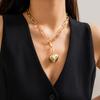 Long Thick Tassels Chain with Heart Pendant Necklace for Women Trendy Charms Choker Collor Neck Accessories 2026 Fashion Jewelry