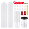 Upgrade Spray Gun Paint Mixing Cup H/O Quick Cup Spray Gun Tank 20.3oz/600ML Disposable Paint Cup with Spray Gun Cup Adapter