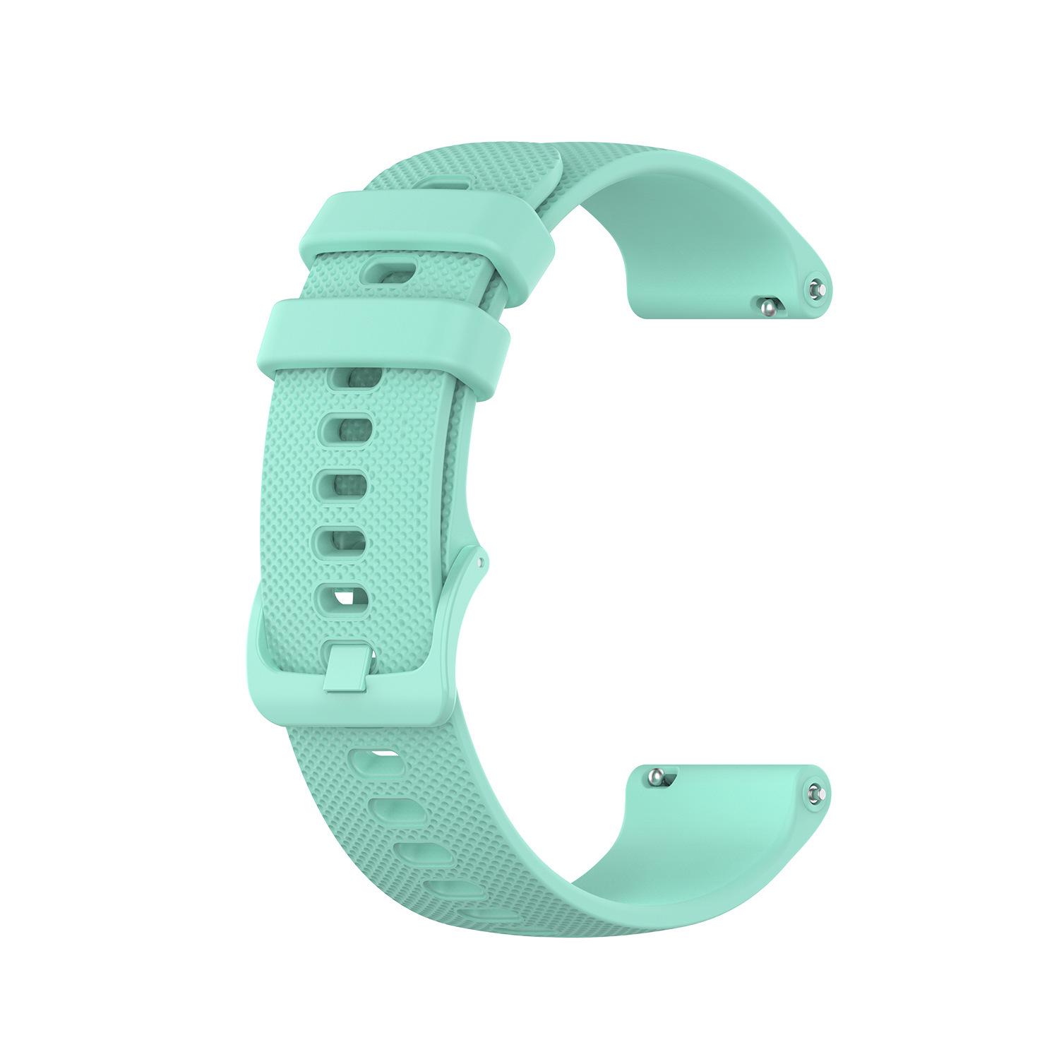 Compatible Checkered Silicone Watch Strap for Garmin vivoactive 6/5, Venu 3/2/2S/3S, Huawei 22mm