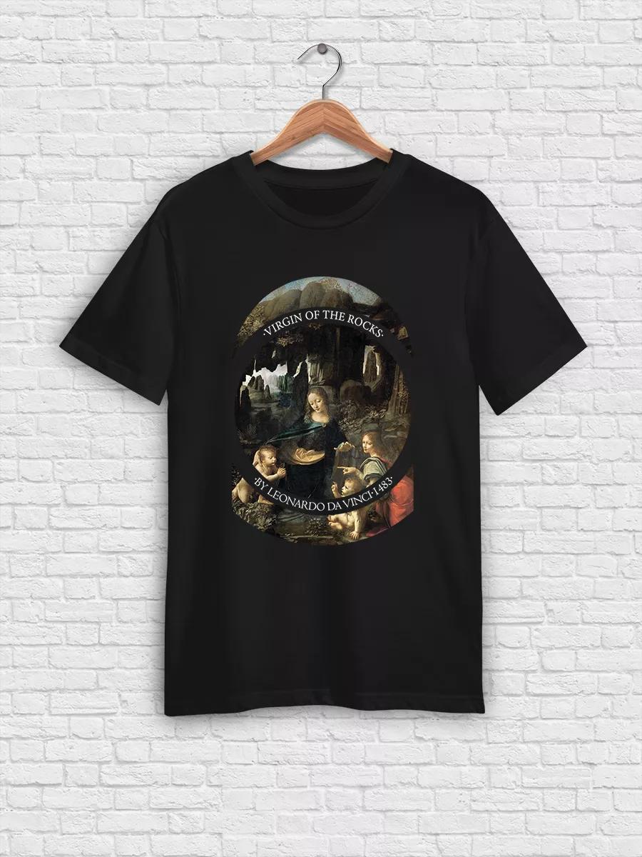 Thick cotton basic printed T‑shirt L