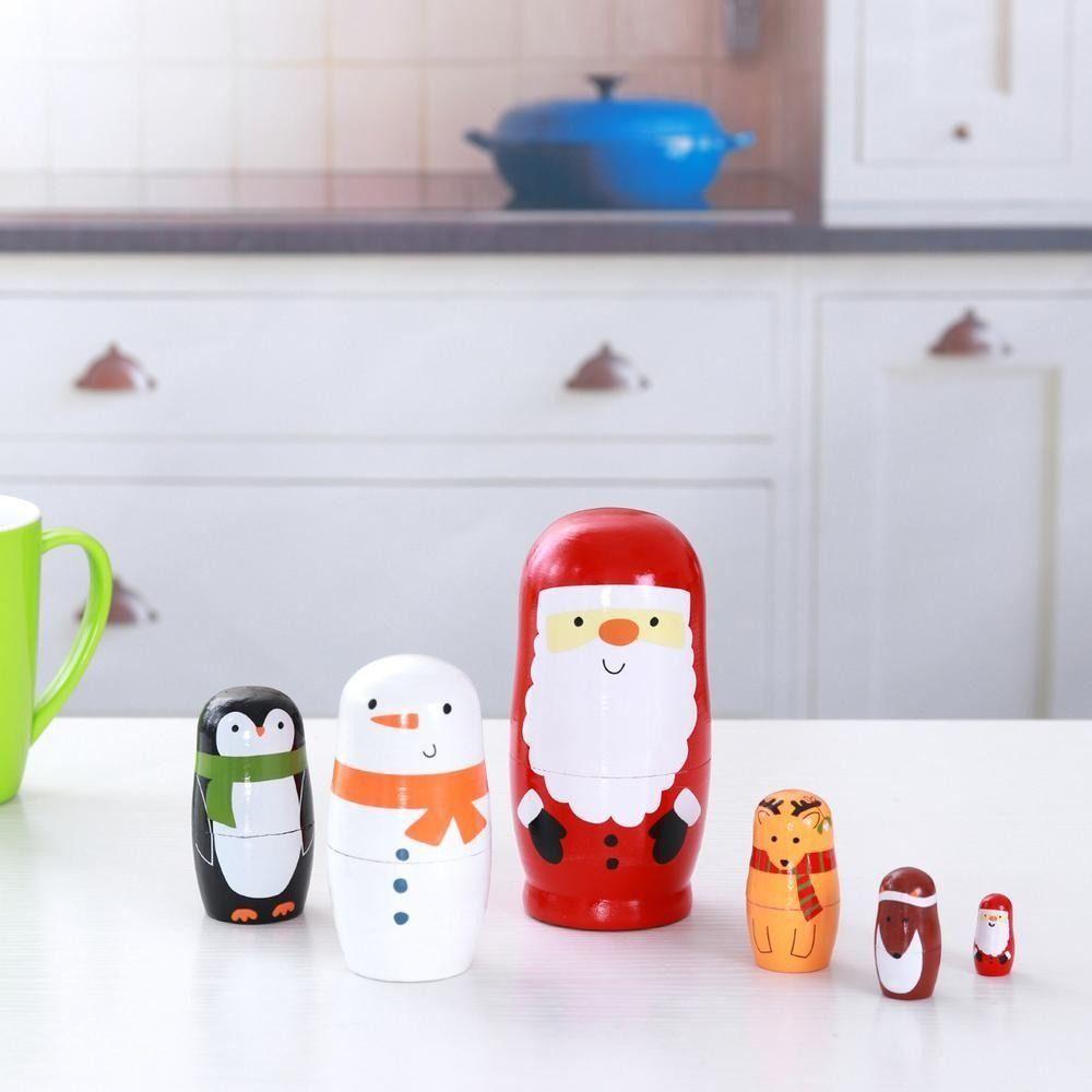 Craft Supplies Russian Nesting Stacking Dolls Dolls Toys Wooden Russian Nesting Doll Matryoshka