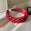 Hochwertiges rotes Neujahrs-Haarband für Damen, Retro-Haarspange, Weihnachts-Haarband Haarschmuck