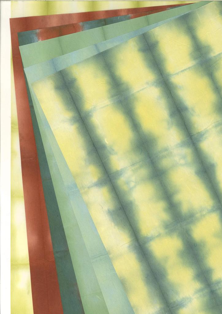 Japanese paper set 24 Board-dyed (24 sheets, colors)
