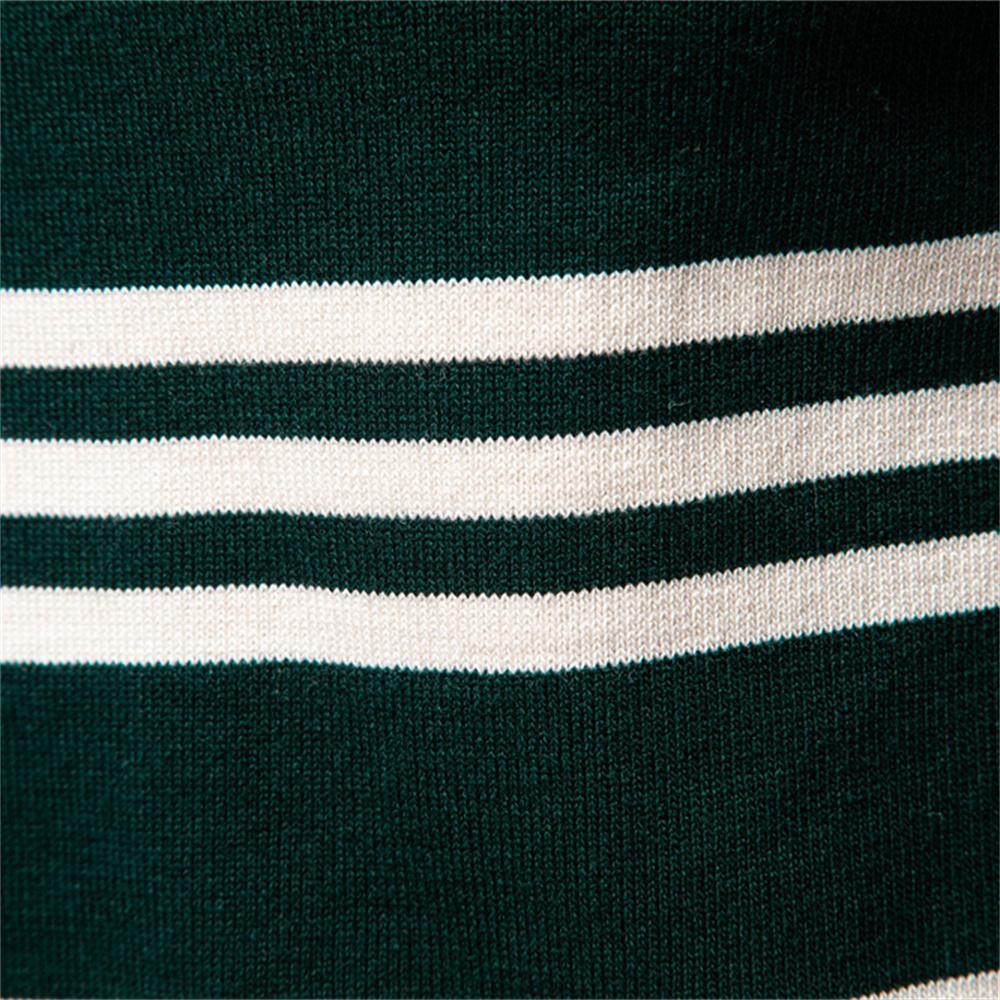 AIOPESON 2025 Color Block Henley Polo Pánské Pruhované Dlouhý Rukáv Nové Podzimní Designérské Společenské Business Prvotřídní Polokošile Pánské