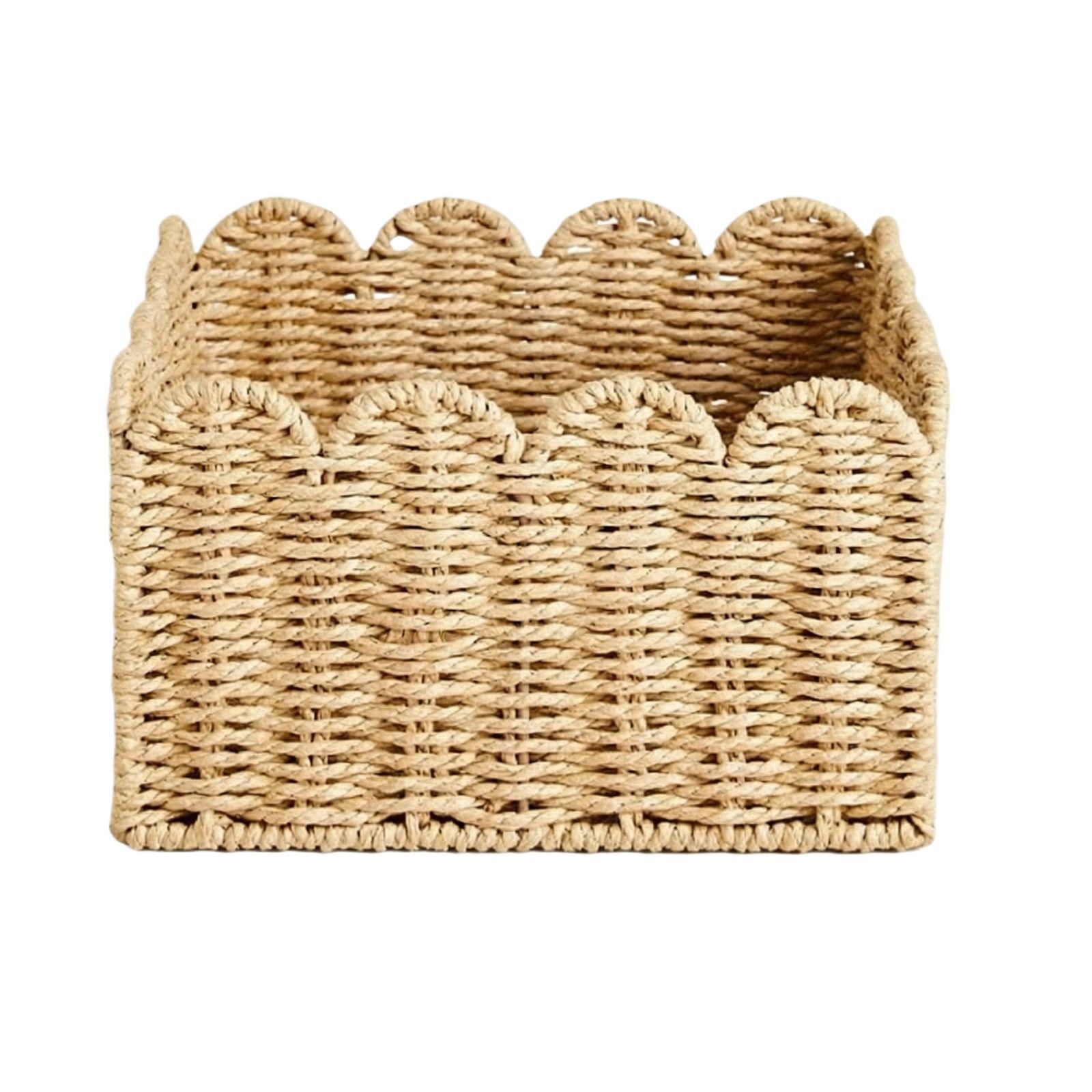 Paper Rope Woven Storage Basket For Home And Kitchen Organization One Size хаки 1950₽