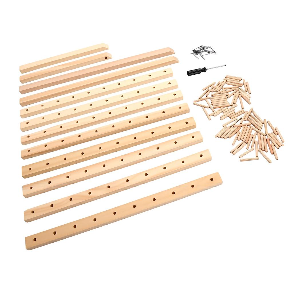 Spool Cone Wood Thread Rack Multi Functional Solid Spool Cone Wood Rack for Sewing Craft 80 Spools