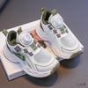 Children's platform button sneakers spring and autumn 2025 new dad shoes boys and girls soft-soled casual sneakers trend